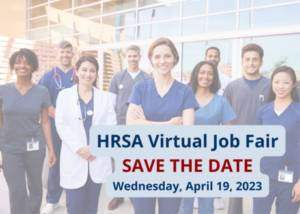 Detail from HRSA Virtual Job Fair flyer.