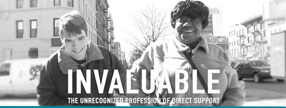 Poster for the documentary "Invaluable: The Unrecognized Profession of Direct Support