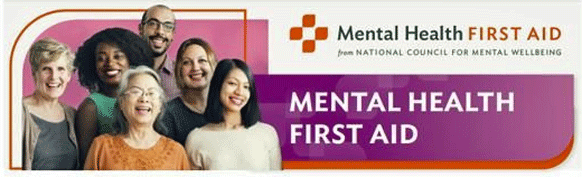 Poster for Mental Health First Aid course.