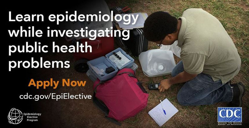 Flyer for the CDC EEP program: Learn Epidemiology While Investigating Public Health Problems.