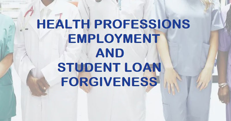 Photo with title of loan forgiveness guide.