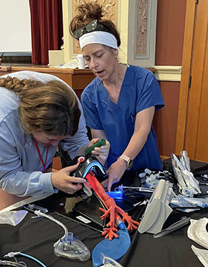 Rural Health Careers Camper get guidance learning hands-on skills.