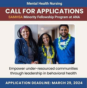 SAMHSA Minority Fellowship Program call for applications. Apply by March 29, 2024.