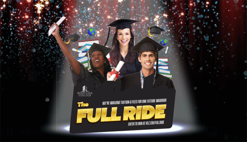 Rend Lake College full ride: We're waiving tuition & fees for one future warrior. Enter to win at rlc.edu/fullride