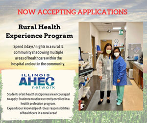 Flyer for South Central AHEC's 2024 Rural Health Experience program.